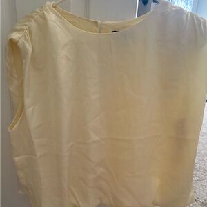 Elegant Cream Sleeveless Top